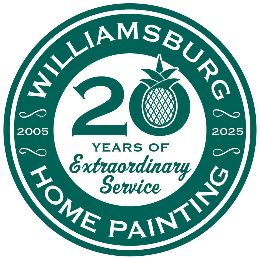 Williamsburg Home Painting, 20 years of extraordinary service, 2005 to 2025